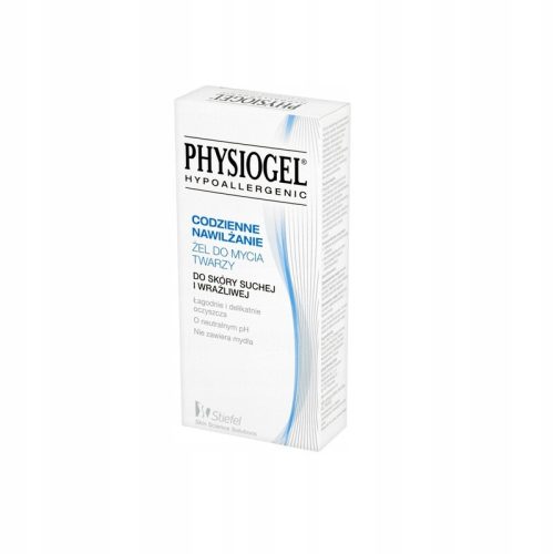 Physiogel Gel za umivanje obraza za suho in občutljivo kožo, 150ml