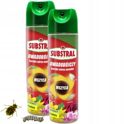 Substral Polysect insekticidno pršilo za boj proti listnim ušem in insektom 400ml x 2