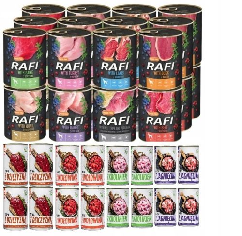 RAFI TUF-TUF Mokra hrana za pse 24x800g MEŠANICA OKUSOV