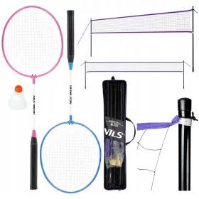 Nils Badminton and Volleyball Net Set with Rackets and Ball