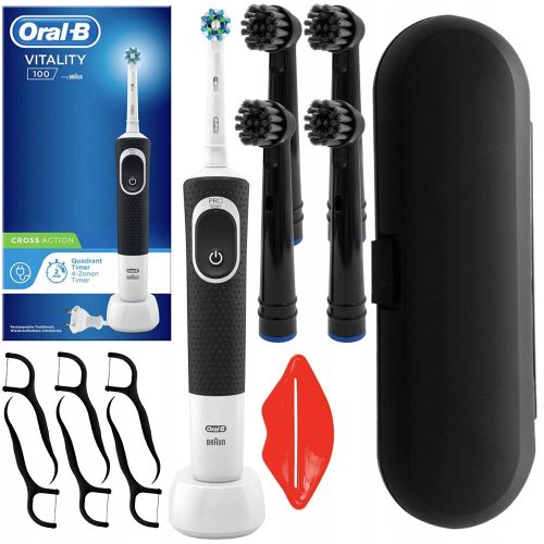ORAL-B VITALITY 100 ELEKTRIČNA ZOBNA ŠČETKA ČRNA + ETUI + NABOJI
