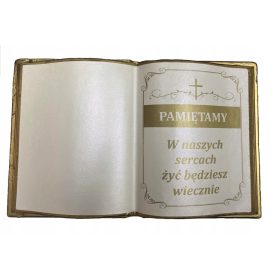 KSIĄGA IZ POLIURETANSKE PENE ZA NAGROBNE SPOMENIKE