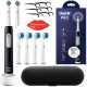  ORAL-B PRO 1 SERIJA ČRNA ELEKTRIČNA ZOBNA ŠČETKA + PRIBOR ZA HEADS CASE