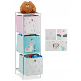 Regal za igrače Lama 3 s 3 posodami