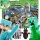 Kocke Minecraft GORSKA JASKINA VAS 760 figur LED