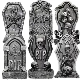 HALLOWEEN DEKORACIJA NAGROBNIKOV SKULL RIP ZA VRTOVE