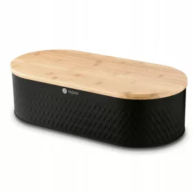   Chrnilec za kruh Tadar Iconic s bambusovo desko za rezanje, eleganten in funkcionalen
