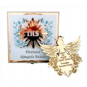 ZLATA ANGEL VARUH Komunija Spominek Darilo