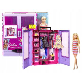 Garderobni set Barbie Mattel HJL66 s punčko in dodatki