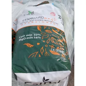   Magnezijeva apnenčasta granulirana gnojila PolCalc SuperMag zrnca 25 kg