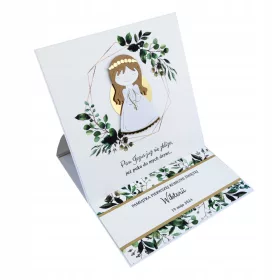  OBHAJILO voščilnica - spominek na prvo obhajilo za fantka