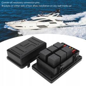 Vodotesna skrinja s 6 releji 24V 5 zatičev