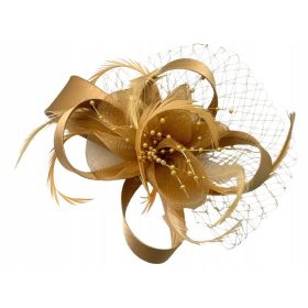 Fascinator za glavo z dodatki BEIGE Lolita Dodatki