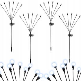  Vgradna solarna svetilka NNLED črna 70 cm 4 kosi.