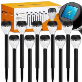  Vgradna solarna svetilka SmartHome, črna, 30 cm, 1 kos.