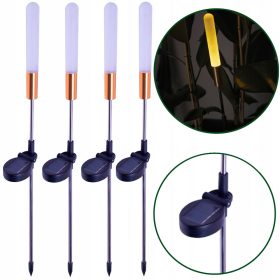    4× Vgradna solarna svetilka Forever Light, črna, 67 cm, 1 kos.