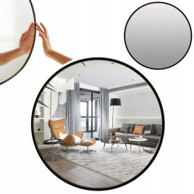    Zlato in krom stensko ogledalo, kovinski okvir, 600 x 600 mm