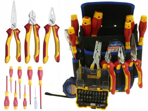Električarski komplet orodja WIHA, DEWALT, ENERGOTYTAN 1000V / 47 delov