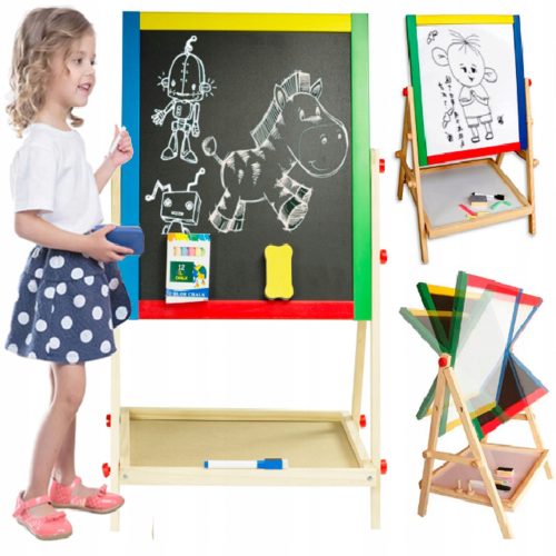 Tablica za otroke z magnetno in kredno površino Fortrade 37,5 x 67,5 cm