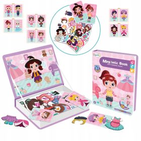 Magnetna knjiga za barvanje z magnetnimi kockami 51 kosov