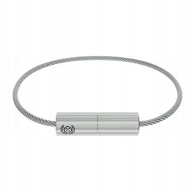    Moška zapestnica "Cable" - titan + kirurško jeklo