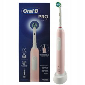    Rotacijska električna zobna ščetka Oral-B Pro 1 Pink Cross Action