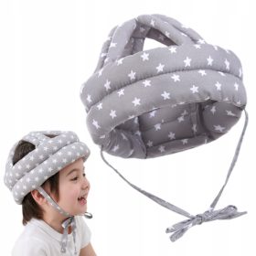 Zaščitna čelada za otroke, ki se učijo hoditi, siva