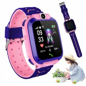  PAMETNA URA ZA OTROKE SMARTWATCH LBS PHONE SOS IP67 ROZA