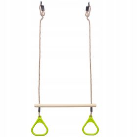   4IQ Group Lesen Trapez za Gugalnico z Ročaji Limonka 58 x 135 x 3,5 cm