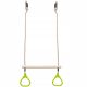 4IQ Group Lesen Trapez za Gugalnico z Ročaji Limonka 58 x 135 x 3,5 cm
