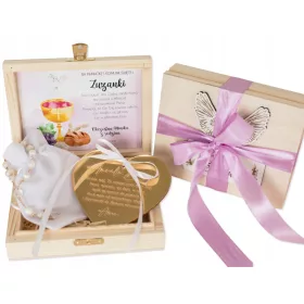    Spominek na prvo sveto obhajilo, darilo za obhajilo, zlato srce, rožni venec