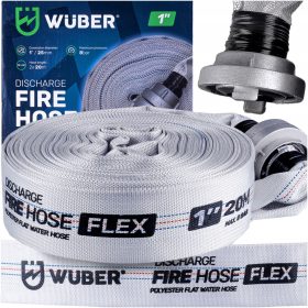   Bela Gasilska Cev Fast-Fix za Črpalko, Močna, Dolga za Vodo, Greznica, 1" 20M