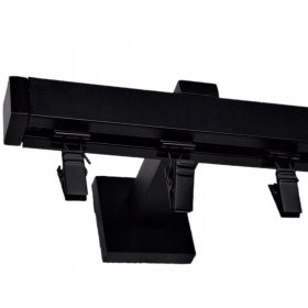  ENOSTENSKA ALUMINIJASTA KARNIZA 20mm/200cm ČRNA ŽABA LUNA