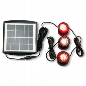   SONČNA SVETILKA - KOMPLET 3 LED REFLEKTORJEV, BARVNA SVETLOBA