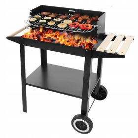  Vrtni žar na oglje na kolesih + pribor