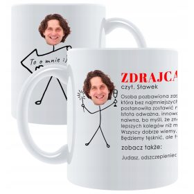   Photo-Rat skodelica ZA ROJSTNI DAN FACE CUTTING AI keramika 330 ml