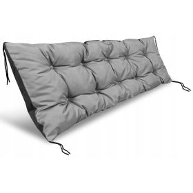 Vrtne blazina 120 x 50 cm za gugalne klopi in palete siva