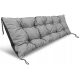 Vrtne blazina 120 x 50 cm za gugalne klopi in palete siva