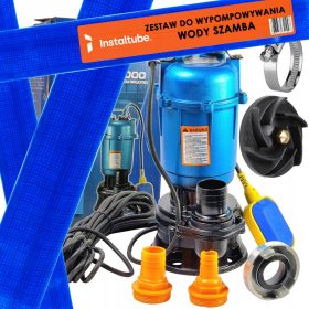    Potopna črpalka Črpalka za greznico z mlinom + cev 550 W 180 l/h