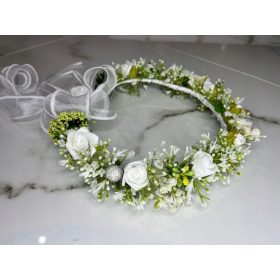 Venček za prvo obhajilo s šopkom vrtnic