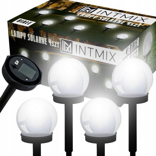  Solarna viseča svetilka INTMIX bela 34 cm 4 kos.
