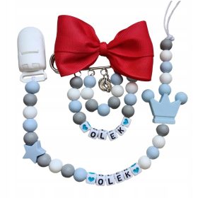 Držalo za dudo z vozičkom IMIE, večbarvno