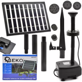 Pompa za ribnik na sončno energijo GEKO 5W LED