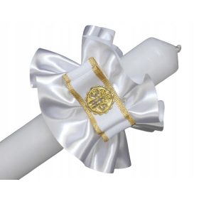 Okapnik za komunijo ali krst s satenastim trakom