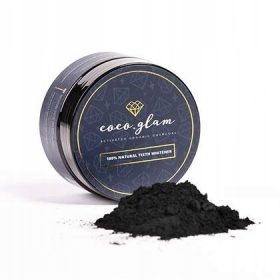 Coco Glam Naravni Prašek za Beljenje Zob z Aktivnim Ogljem