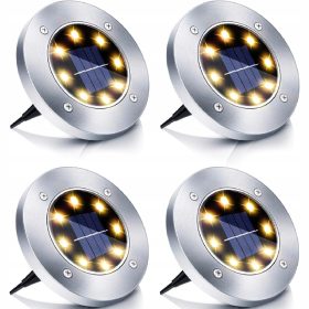    Solarna svetilka F3M, bela, 13 cm, 4 kosi + planer A4 PIANIDA, odtenki rjave in bež