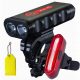 MOCNA LAMPKA ZA KOLESO NA KRMILU USB 1800LM SPREDAJ LED + ZADAJ LED + BREZPLAČNO