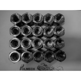 Trapezna matica Tr24x5 jeklo, šestroba, 20 kosov v paketu