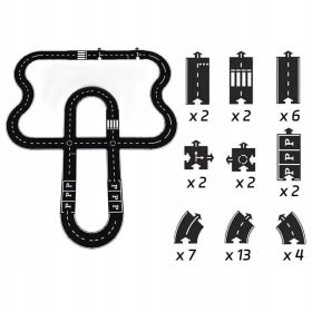 Gumijasta cesta Avto steza - 40-delna sestavljanka