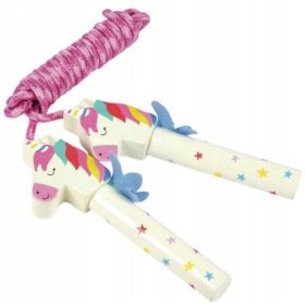   Skakalna vrv Unikorn z ergonomskimi ročaji za otroke, razvijanje motoričnih sposobnosti in zabavo